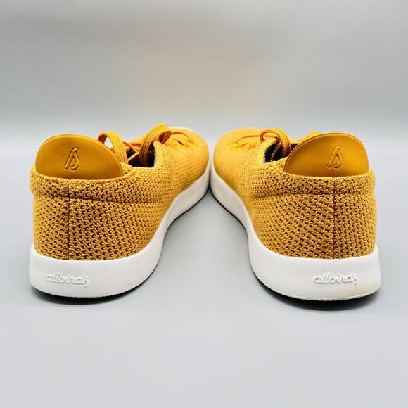 Allbirds Shoes Mens 12 Yellow Knit Tree Piper Runner Lace Up Lightweight Sneaker - Picture 6 of 10
